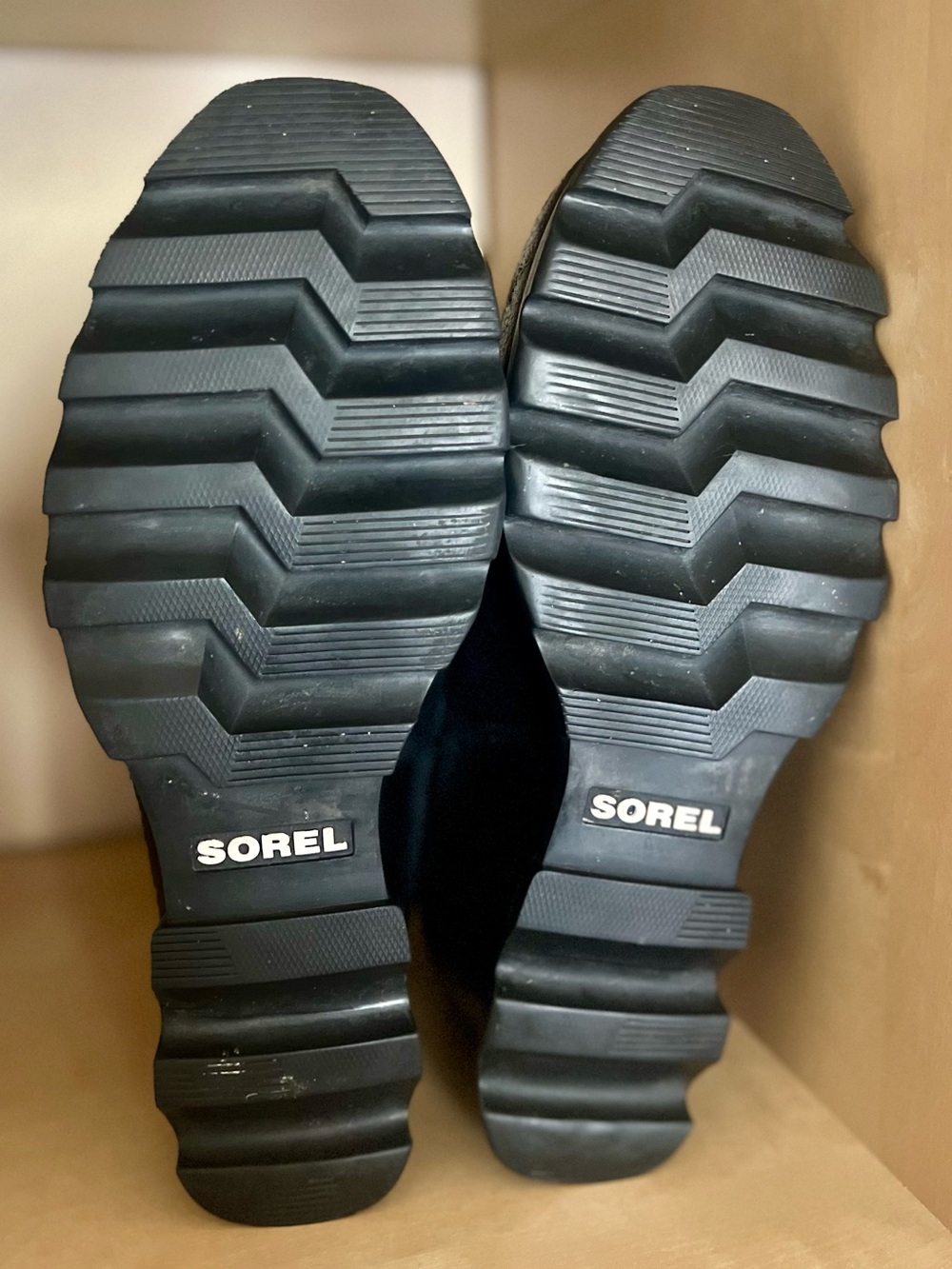 Sorel Black Joan of Arctic Wedge III Chelsea Boots size 11 - Waterproof Leather - Picture 12 of 14